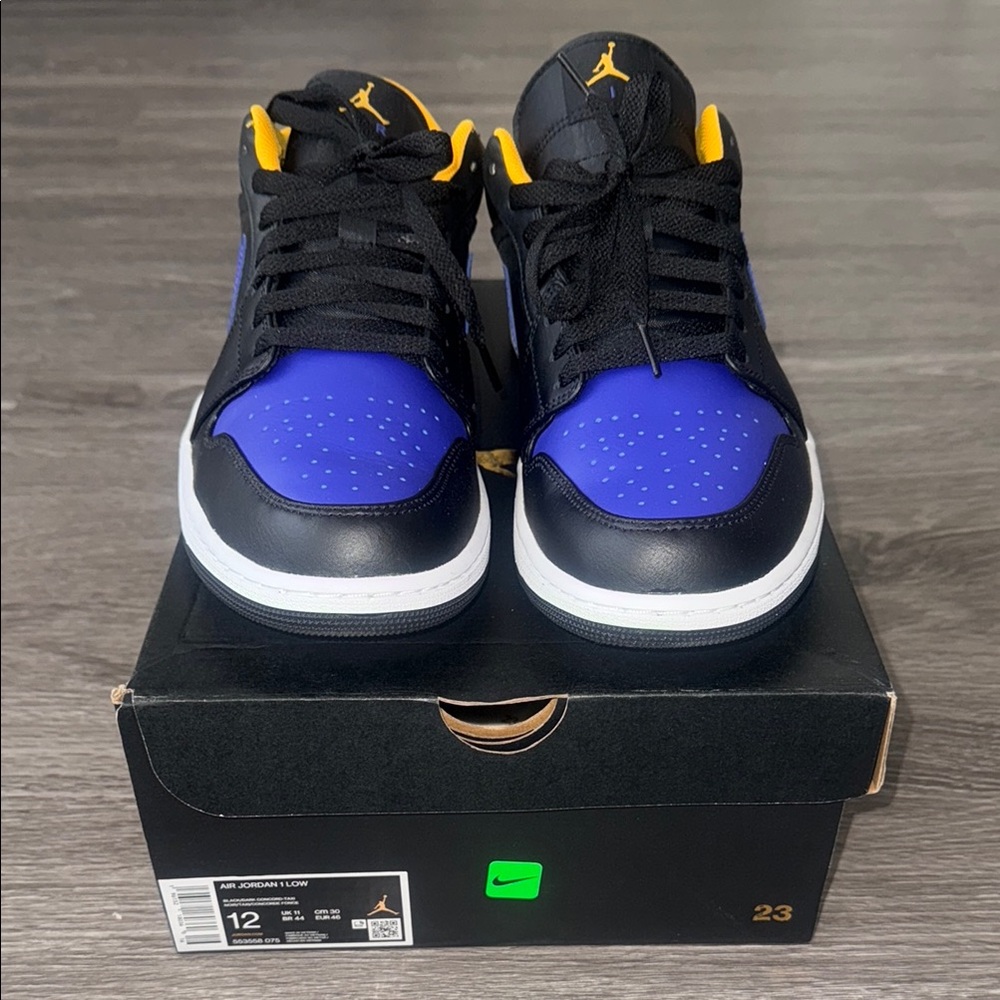 Jordan Sneakers - Black, Blue, Yellow